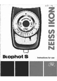 Zeiss Ikon Ikophot Printed Manual